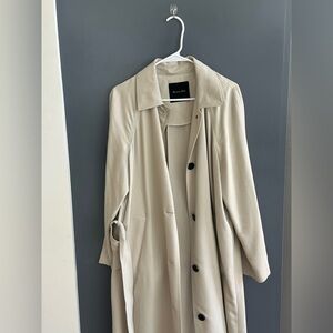 Massimo Dutti Neutral Beige Trench Coat